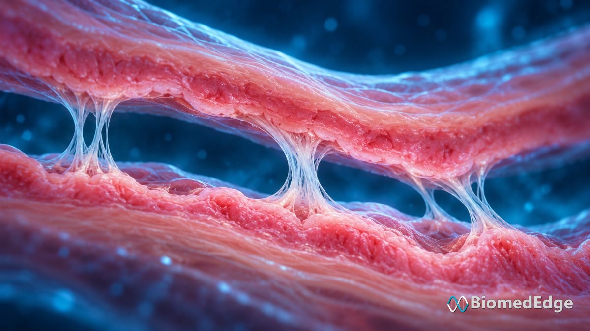 Illustration: healing tissue surfaces left in contact can be bridged by scar tissue, the process behind recurrent intrauterine adhesions.