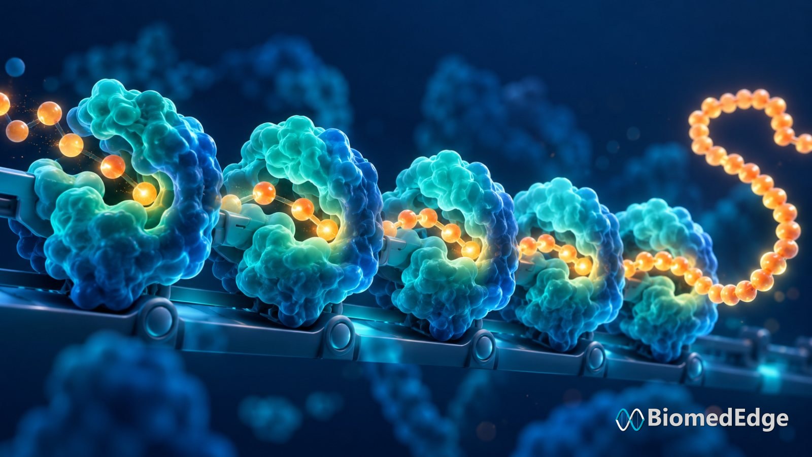 An Automated Route From Bacterial Genome to Peptide, Without Synthetic DNA